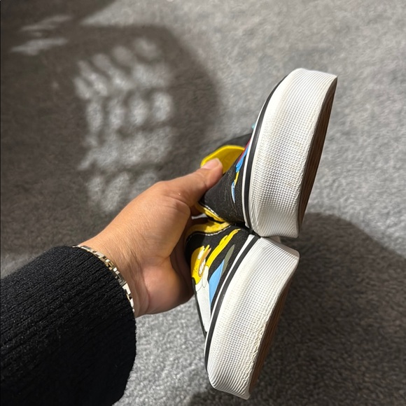 Vans Kids Black Slip-On Shoes with Simpsons Design - Picture 5 of 6